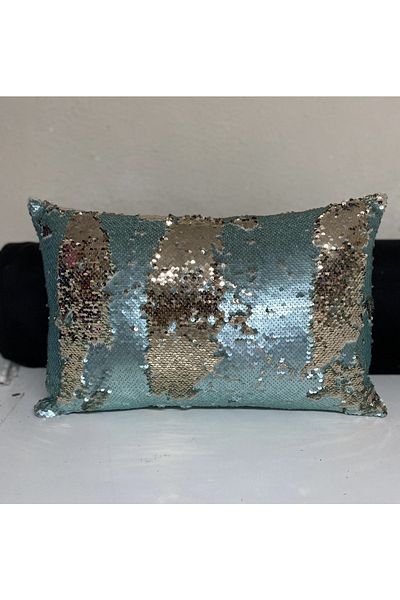 YILMAZHOME Husă de pernă decorativă dreptunghiulară cu paiete