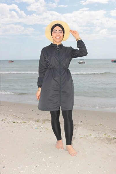 modabirsen Μαγιό Hijab Τριπλό Σετ Καλσόν Καπέλο