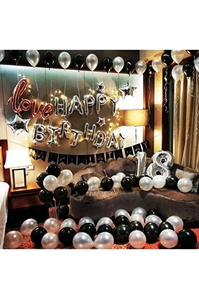 Bkmc Happy Birthday Folyo Balon 18 Yaş Doğum Günü Partisi