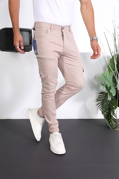 ENZİM JEANS Ανδρικό Slim Fit ελαστικό παντελόνι Cargo