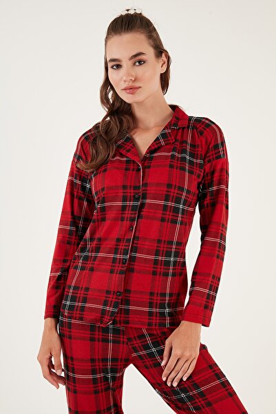 Lela Σετ Πυτζάμες με στάμπα πουκάμισο με ελαστική μέση - Σετ Πυτζάμες 6095660