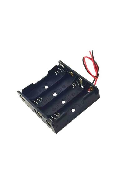 WOZLO 4'lü Aaa Küçük Kalem Pil Kutusu Yuvası Kablolu Kalem Pil Tutucu