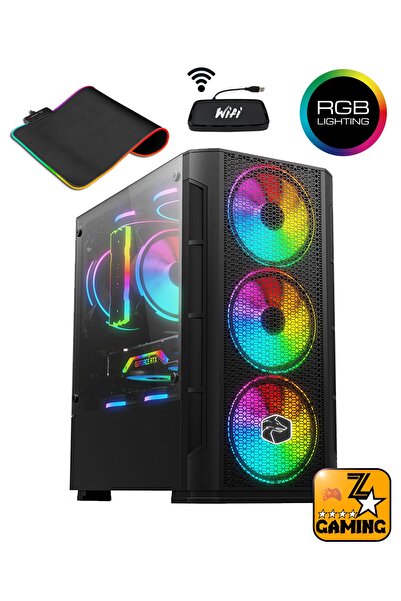 Zeiron Vega X7 Ryzen 5 5500 16GB 3200Mhz 512GB Nvme M2 SSD Rtx3060 8GB Masaüstü Oyuncu Bilgisayarı