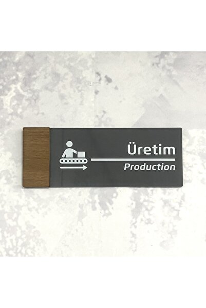 Dekokonsept Wooden Serisi (ÜRETİM) Ofis Oda Kapı İsimliği Yönlendirme Tabelası