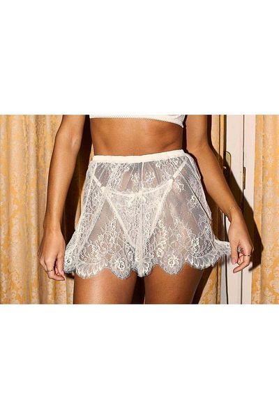 ŞAHPERA BUTİK Mellindis lace pareo skirt