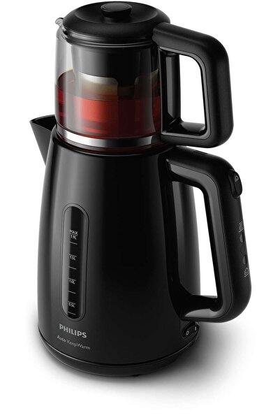 Philips Essential Series Collection 1700 W Cam Demlikli Çay Makinesi, Siyah