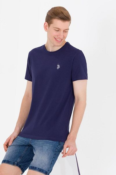U.S. Polo Assn. Men's Navy Blue Crew Neck