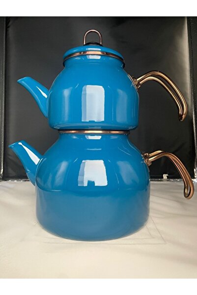 EMAYYE Emaye Çaydanlık- Mavi(GOLD)