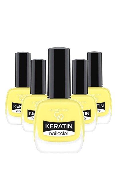 Golden Rose Keratin Nail Color 77 Oje 5 li avantaj seti