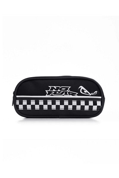 No Fear Nf03623 Black Double Compartment Pencil Bag Pencil Case