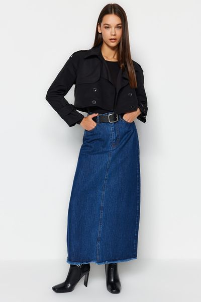 TRENDYOL MODEST Skirt - Blue - Maxi - Trendyol