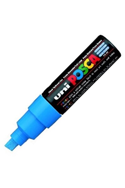Uni Uni Poster Marker Posca Pc-8K 8.0 Light Blue - (6 Pieces)