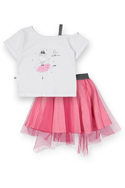 Novy Baby Dream Tulle Skirt Off-Shoulder T-shirt Girl's 2-Piece Set - 2-9 Yea...