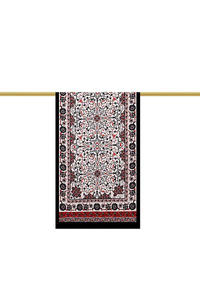 Bursa İpek Gray Black Ivy Silk Scarf