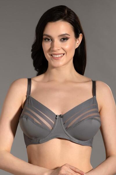 cotonhause Sutien gri efect modelator pentru femei 358070