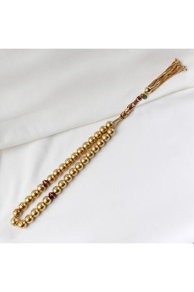 Altınöz Mücevherat Mineli Tamamı Yeşil Altın Tesbih