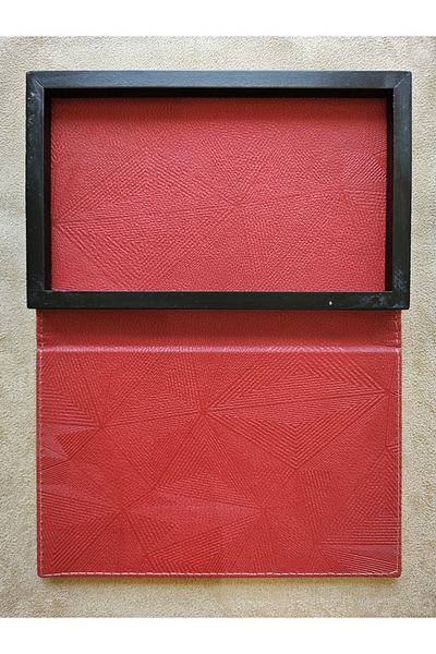 ankara menü (1 piece) 13x21 Box, Leather Account Receipt Pad, with Printed Change Box, Checkout gift