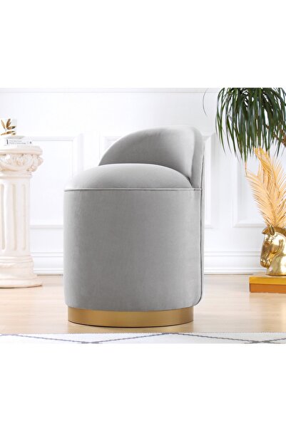 Lorencehome Dover Puf - Açık Gri