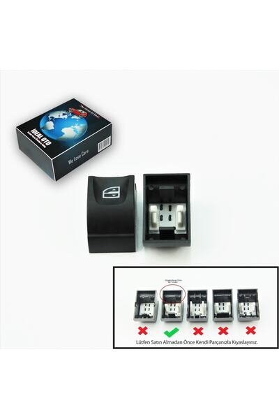 İDEAL OTOMOTİV Renault Fluence Megane 3 Clio 3 Laguna Cam Düğme Kapağı 1x