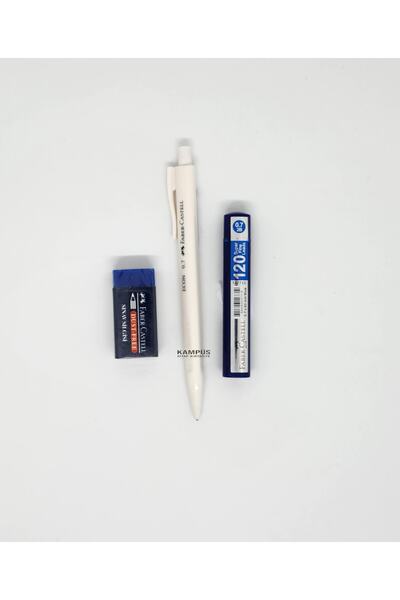 Faber Castell Faber Castel Yeni Renk Beyaz Econ Versatil Mavi Sınav Silgi 0.7...
