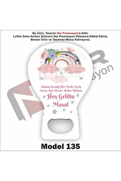Nar Promosyon 50 Adet Açacak Magnet Hediyelik - Sünnet, Nişan, Söz, Düğün Hed...