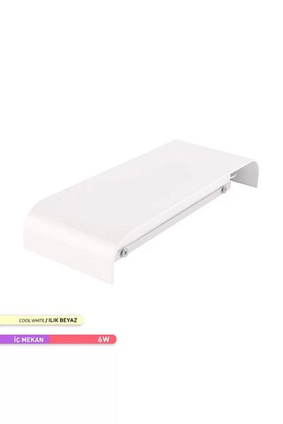 ACK LED Wall Sconce White Body 4000K 6W
