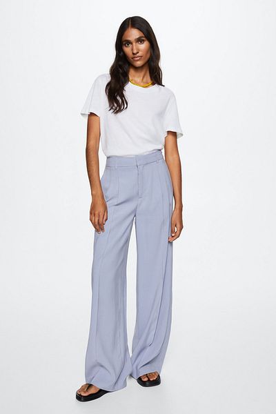 MANGO Woman Tricou alb pentru femei 37050480