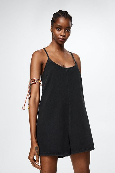 MANGO Woman 37050463 Dámský / Dívčí Černý denim