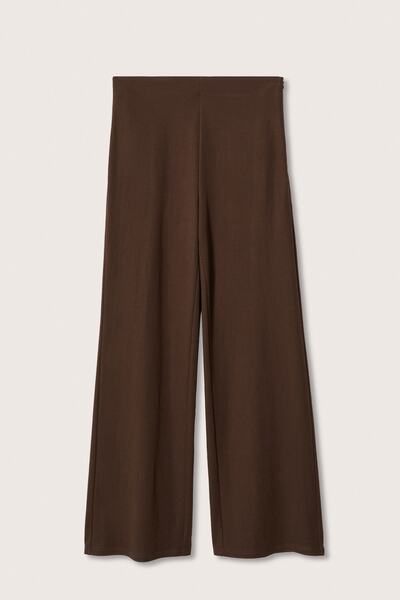 MANGO Hnědé dámské kalhoty 37050456