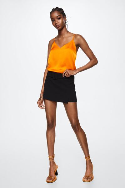MANGO Turuncu Kadın Bluz 37010410