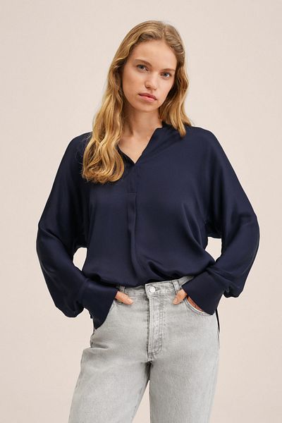 MANGO 27063268 Damen/Mädchen Dunkelblau