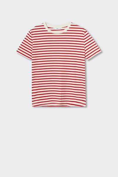 MANGO Rotes Damen-T-Shirt 37025966