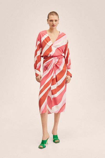 MANGO Woman Ροζ Γυναικεία Μπλούζα 27016335