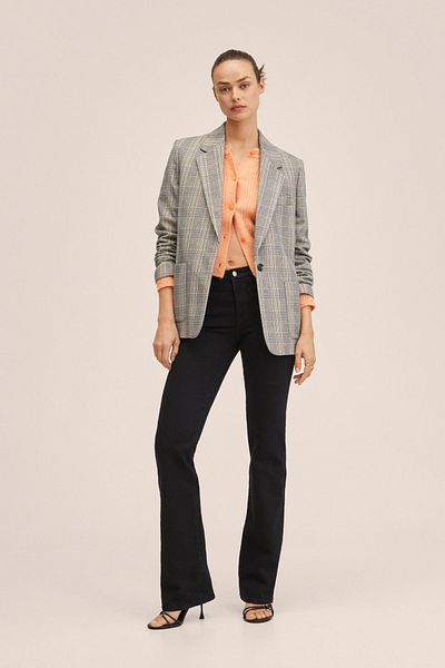 MANGO Woman Black Denim Women's Jeans 27003278