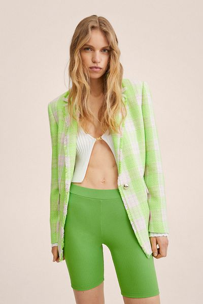 MANGO Woman Colanți verzi de damă 27095805