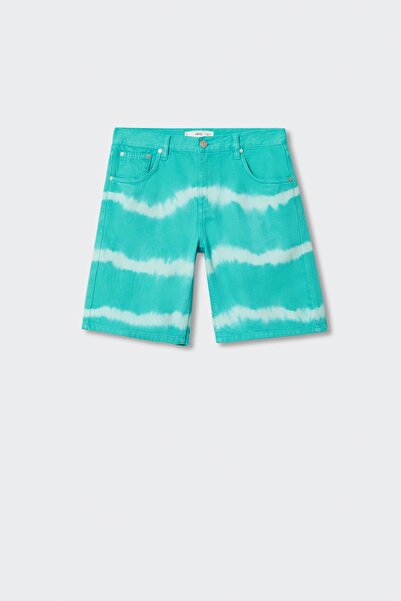 MANGO Woman Turkuaz Kadın Şort & Bermuda 37081284