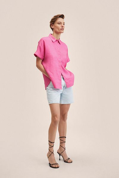 MANGO Růžová dámská košile 27009002