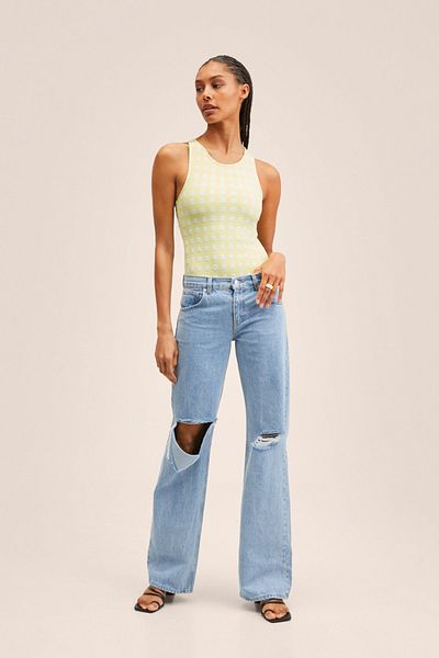 MANGO Woman 27075804 Femei/Fete Galben neon