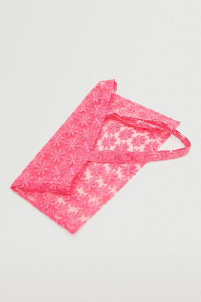 MANGO Pink Women's Shoulder Bag 27075755