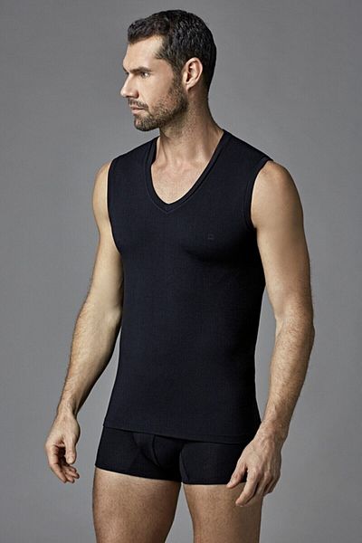 Eros Men's Modal V-Neck Zero Sleeve T-shirt
