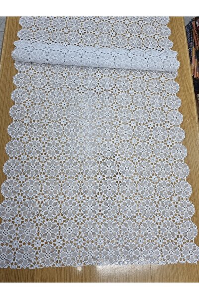 CLK Home 50cm x 5 metre beyaz dantelli raf-buzdolabı örtüsü