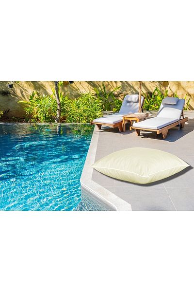 AYPETEKS Plajă umplută interioară - Set de grădină - Joacă - Sol - Pernă pentru piscină (impermeabilă)