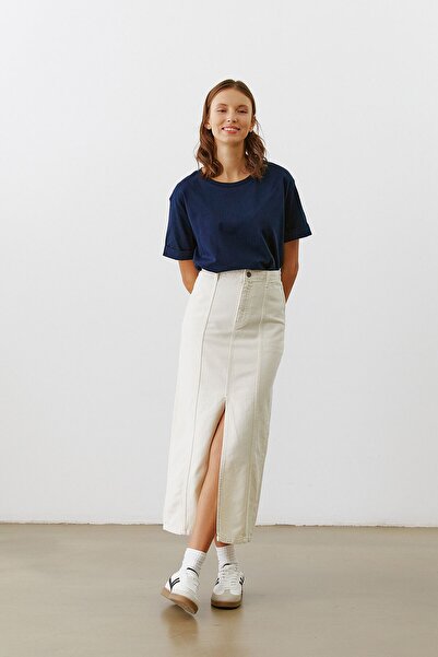 urban focus Slit Midi Skirt