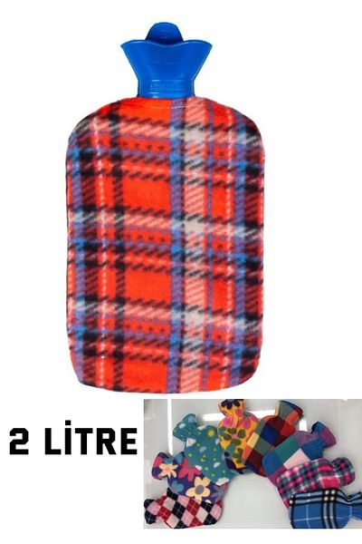 nistabolje Fleece Covered Warm Hand Foot Water Bag Warmer Compress Hot Water Bag