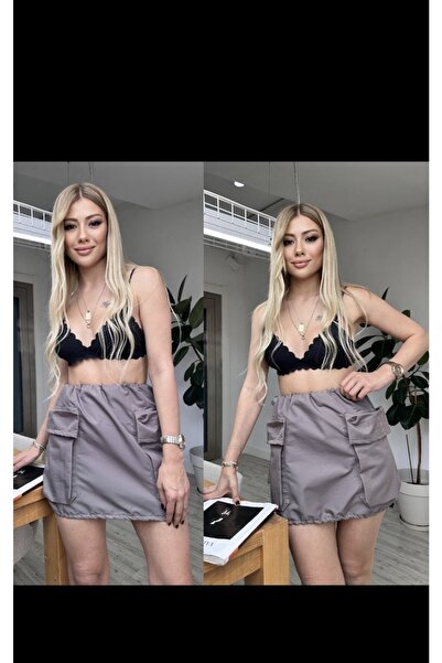 Niccy Parachute Fabric Skirt