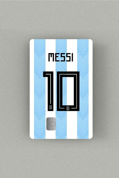 Namgo Αυτοκόλλητο Lionel Messi Argentina με πιστωτική κάρτα και ένθετο Akbil