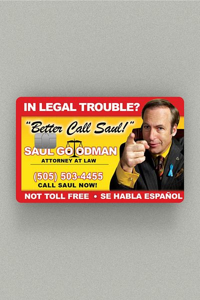 Namgo Καλύτερα Call Saul Επαγγελματική Πιστωτική Κάρτα & Αυτοκόλλητο Akbil