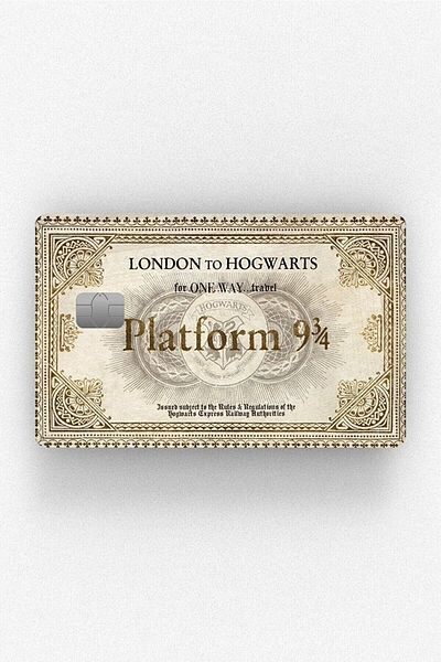 Namgo Αυτοκόλλητο κάρτας Harry Potter 9/3-4 με/χωρίς πλατφόρμα