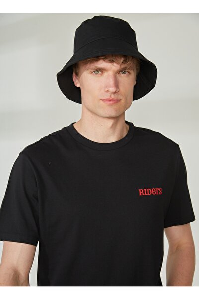 Riders by Lee Bisiklet Yaka Siyah Erkek T-Shirt L231710001 Bisiklet Yaka T-shirt