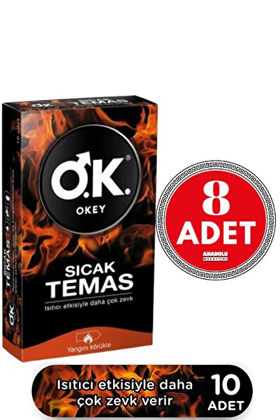 Okey Prezervatif Sıcak Temas 10'lu 8 Adet